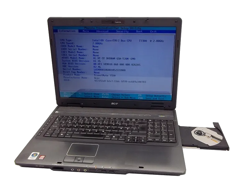 Замена аккумулятора Acer TravelMate 7720